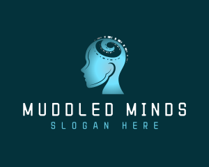 Artificial Intelligence Mind logo design