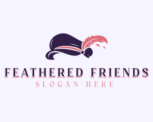 Feather Breton Hat logo design