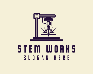 Metalworks Laser Machinery logo design