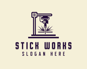 Metalworks Laser Machinery logo design