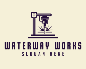 Metalworks Laser Machinery logo design