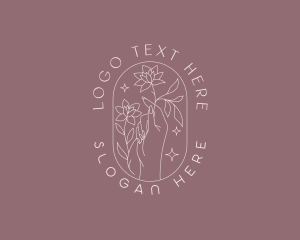 Artisanal Floral Hand logo