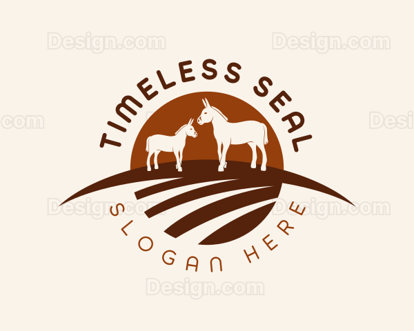 Donkey Horse Farm Logo