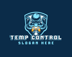 Octopus Game Controller Shield logo design