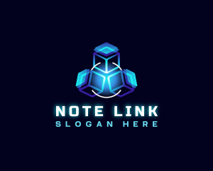 Technology Cube Link logo design