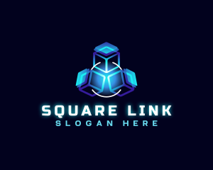 Technology Cube Link logo design