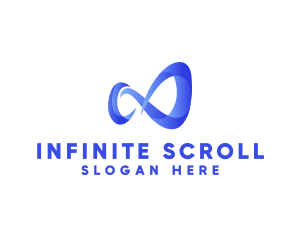 Modern Infinity Loop logo design