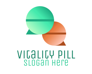 Speech Bubble Pills logo