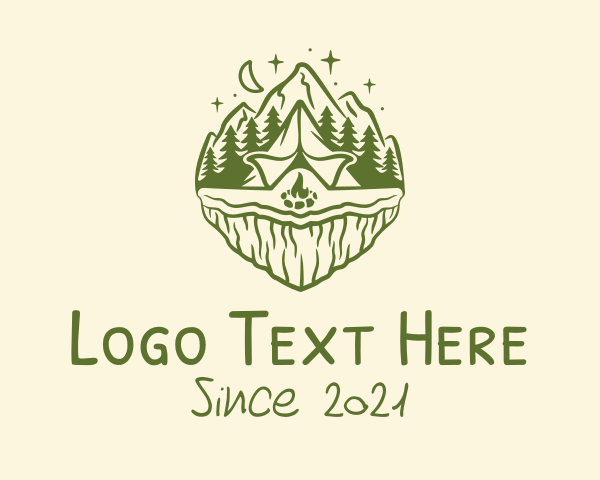Green Mountain logo example 4