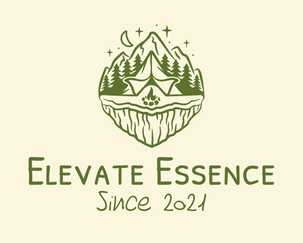 Green Mountain logo example 4