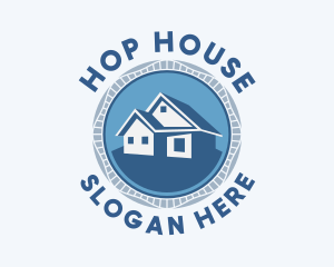 Modern House Badge  logo design