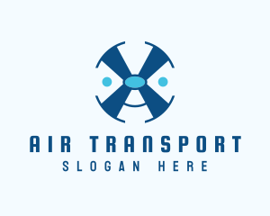 Fan Propeller Face logo design