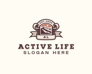 Adventure Mountain Trekking logo design