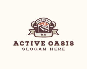 Adventure Mountain Trekking logo design