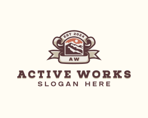 Adventure Mountain Trekking logo design