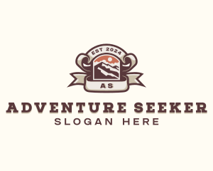 Adventure Mountain Trekking logo design