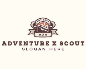 Adventure Mountain Trekking logo design