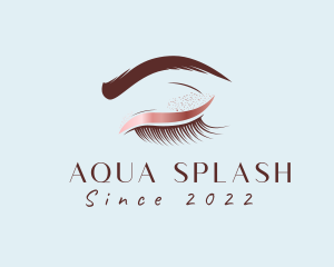 Eyebrow Eyelashes Cosmetic Makeup logo design