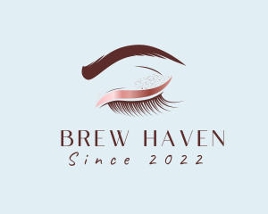 Eyebrow Eyelashes Cosmetic Makeup logo design