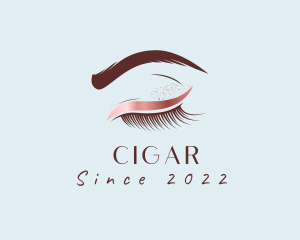 Eyebrow Eyelashes Cosmetic Makeup logo design