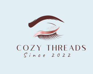 Eyebrow Eyelashes Cosmetic Makeup logo design