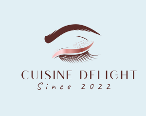 Eyebrow Eyelashes Cosmetic Makeup logo design