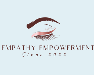 Eyebrow Eyelashes Cosmetic Makeup logo design