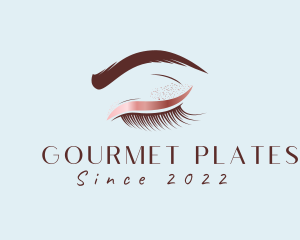 Eyebrow Eyelashes Cosmetic Makeup logo design