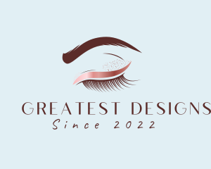 Eyebrow Eyelashes Cosmetic Makeup logo design