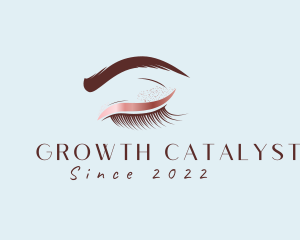 Eyebrow Eyelashes Cosmetic Makeup logo design