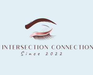 Eyebrow Eyelashes Cosmetic Makeup logo design