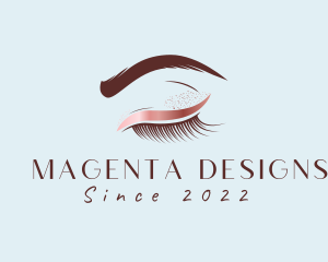 Eyebrow Eyelashes Cosmetic Makeup logo design