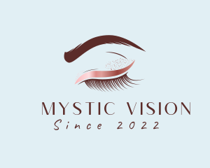 Eyebrow Eyelashes Cosmetic Makeup logo design