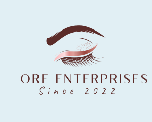 Eyebrow Eyelashes Cosmetic Makeup logo design