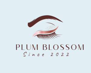 Eyebrow Eyelashes Cosmetic Makeup logo design