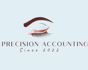 Eyebrow Eyelashes Cosmetic Makeup logo design