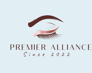 Eyebrow Eyelashes Cosmetic Makeup logo design