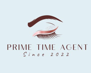 Eyebrow Eyelashes Cosmetic Makeup logo design