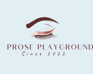 Eyebrow Eyelashes Cosmetic Makeup logo design