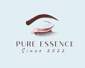 Eyebrow Eyelashes Cosmetic Makeup logo design