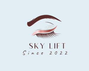 Eyebrow Eyelashes Cosmetic Makeup logo design