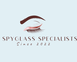 Eyebrow Eyelashes Cosmetic Makeup logo design