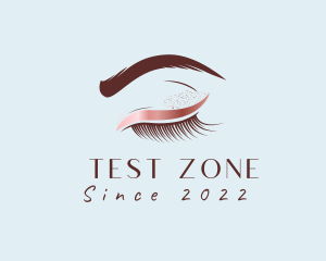 Eyebrow Eyelashes Cosmetic Makeup logo design