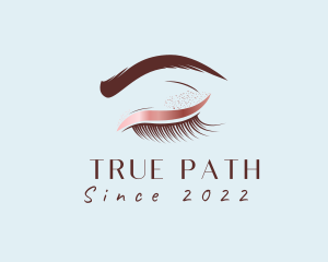 Eyebrow Eyelashes Cosmetic Makeup logo design