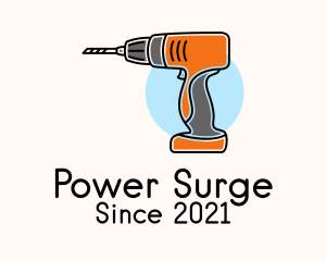 Electric Power Drill  logo design