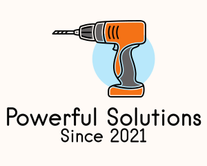 Electric Power Drill  logo design