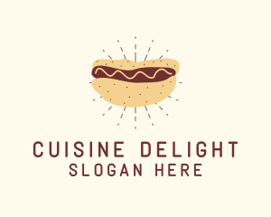 Hot Dog Sandwich Snack logo design