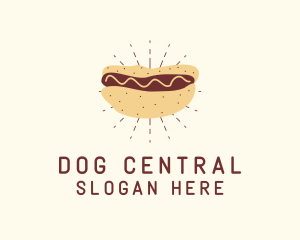 Hot Dog Sandwich Snack logo design