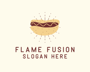 Hot Dog Sandwich Snack logo design