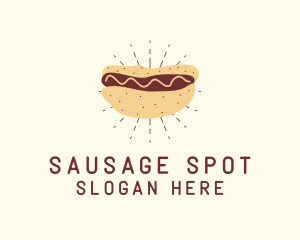 Hot Dog Sandwich Snack logo design